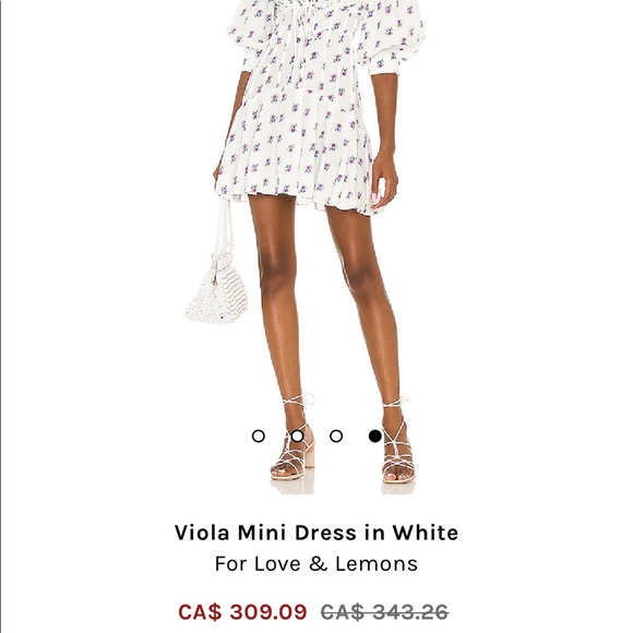 BRAND NEW For Love & Lemons Viola Mini Dress - Picture 4 of 4